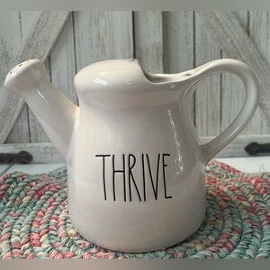 Rae Dunn Cream Thrive watering pitcher